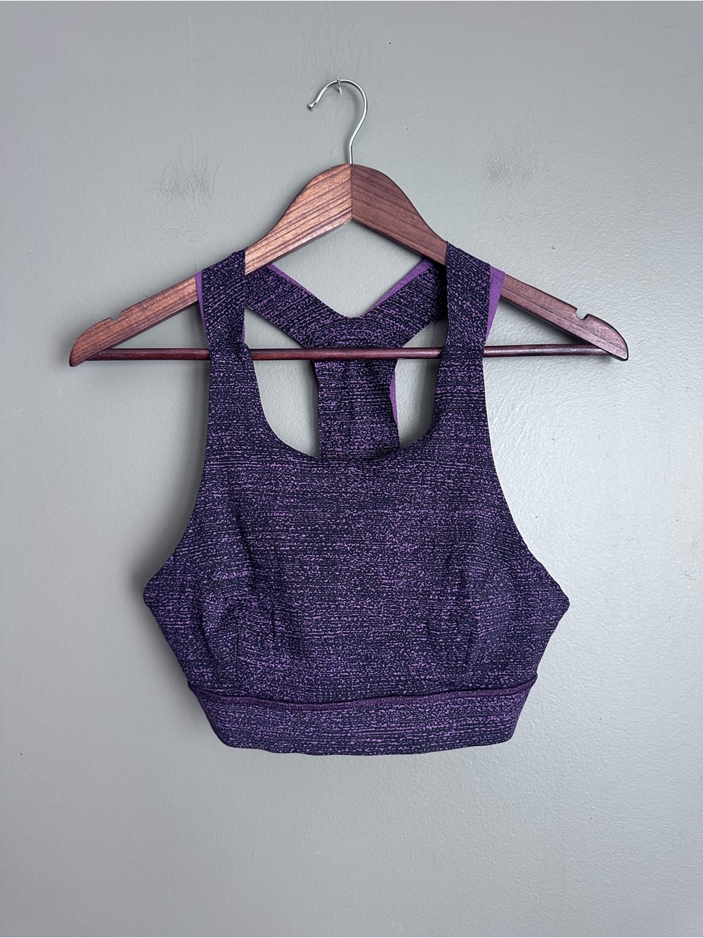 Lululemon Fast and Free Nulux Bra Size 8 Salt / Dark Mystic / Black
